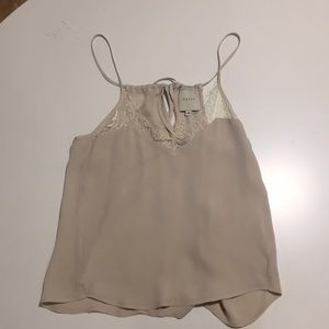 Mason 100% silk light blush top